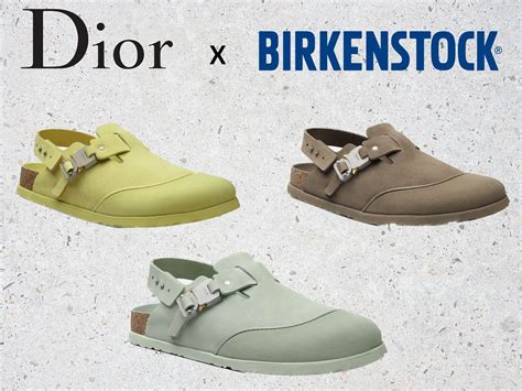 dior x birkenstock tokio mule.